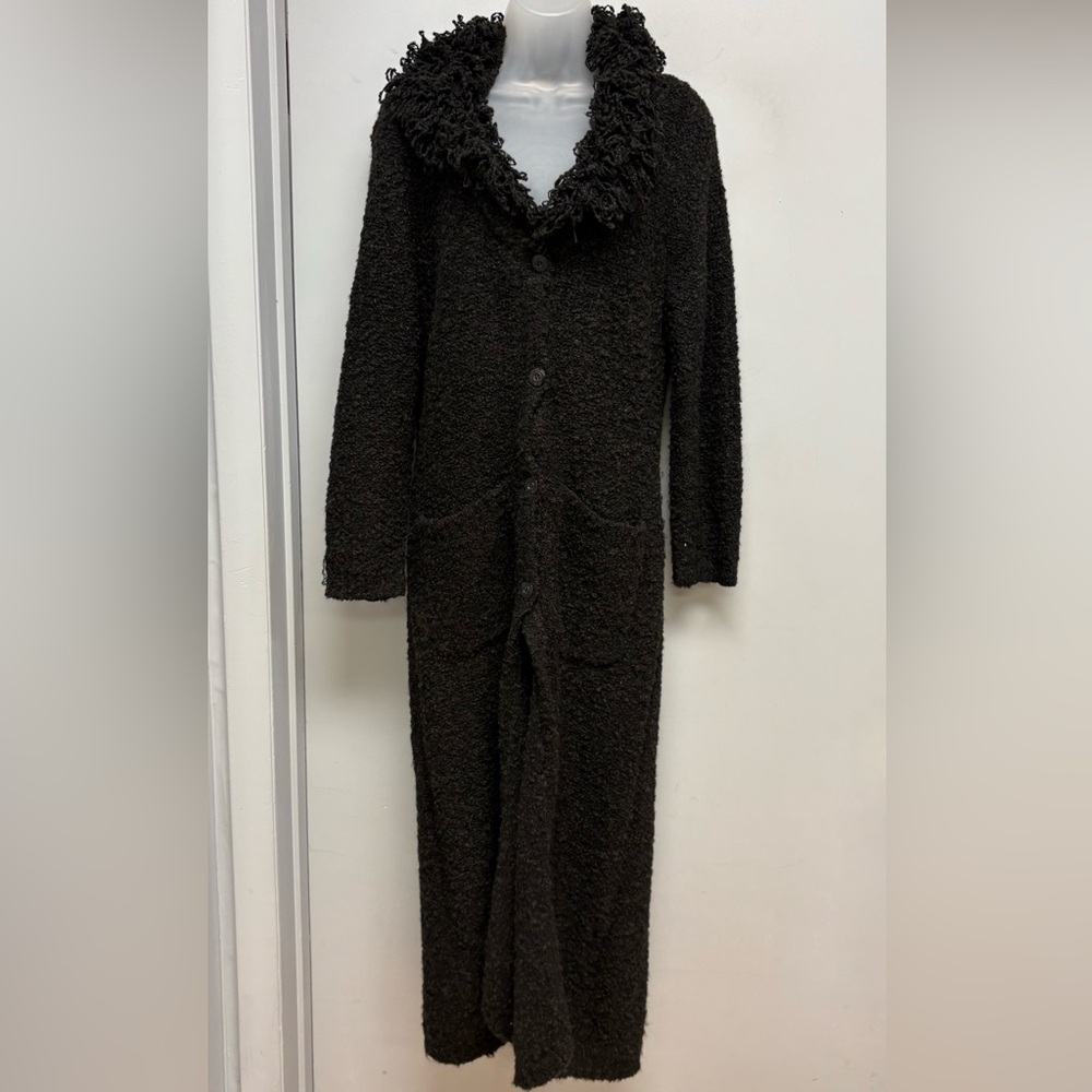 Cignal Long Bouclé Knit Duster Coat — Size M (Made in Taiwan)